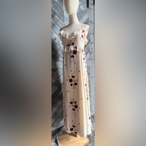 JOIE NWT Joie Cassiel Floral Ruffle Maxi Dress 6 - Picture 11 of 16